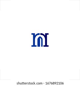 logotipo de la puerta inicial Letra R cara a cara Diseño