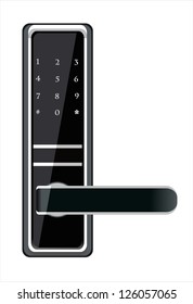 Door handle electronic lock