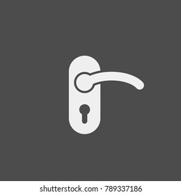 Door Handle Flat Vector Icon