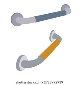 door handle. door handles in side and front view.