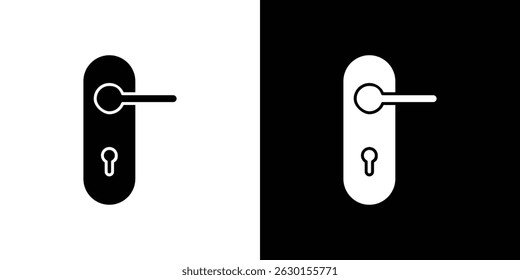 Door handle icon concept, vector illustration
