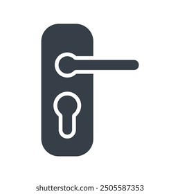 door handle icon design vector template