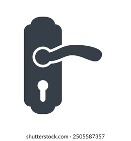 Plantilla de Vector de diseño de icono de manija de puerta