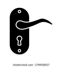 Door handle icon. editable. vector illustration