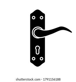 Door handle icon. editable. vector illustration