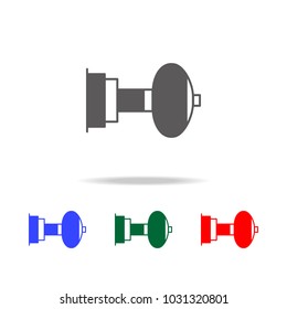 door handle icon. Elements in multi colored icons for mobile concept and web apps. Icons for website design and development, app development on white background