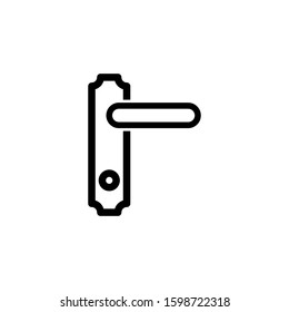 door handle icon illustration logo design vector eps 10