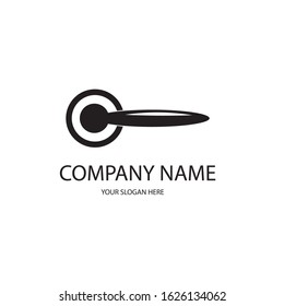 door handle icon logo vector