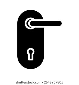 Door handle icon on white background