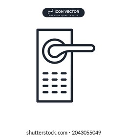 Door handle icon symbol template for graphic and web design collection logo vector illustration