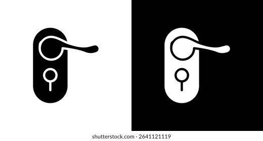 Door handle icon symbols. Vector illustration.