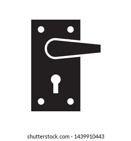 Door handle icon in trendy flat style design. Vector graphic illustration. Suitable for website design, logo, app, and ui. EPS 10.