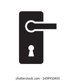 Door handle icon in trendy flat style design. Vector graphic illustration. Suitable for website design, logo, app, and ui. EPS 10.