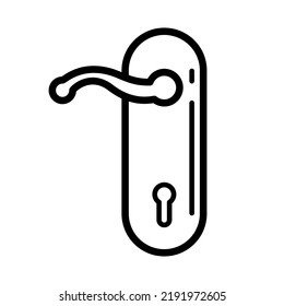 Door handle icon in trendy vector design illustration