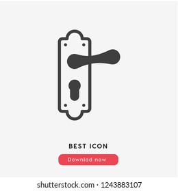 door handle icon vector