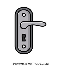 door handle icon vector design template in white background