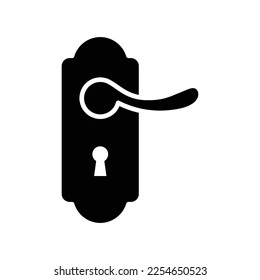 door handle icon vector design template in white background