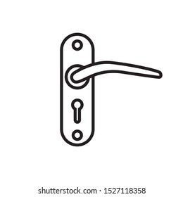 door handle icon- vector illustration