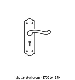 door handle icon vector illustration design template