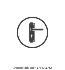 plantilla de diseño de ilustración de vector de icono de puerta