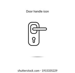 Door handle icon vector illustration graphic on background