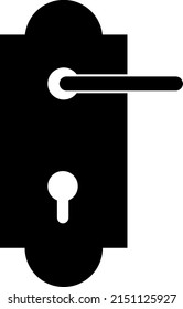 Door handle icon vector illustration on white background..eps
