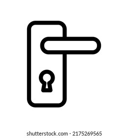 door handle icon vector illustration logo template for many purpose. Isolated on white background.
