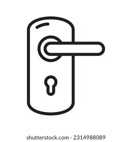 door handle icon vector illustration logo deisgn