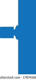 door handle icon vector isolated. 