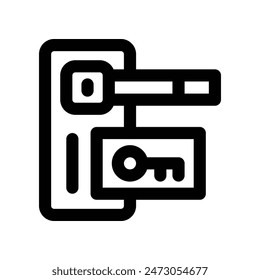 door handle icon. vector line icon for your website, mobile, presentation, and logo design.