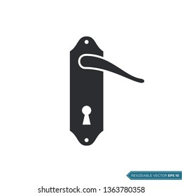 Door Handle Icon Vector Template