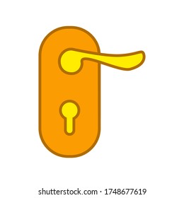 Vector de icono de mango de puerta en moda