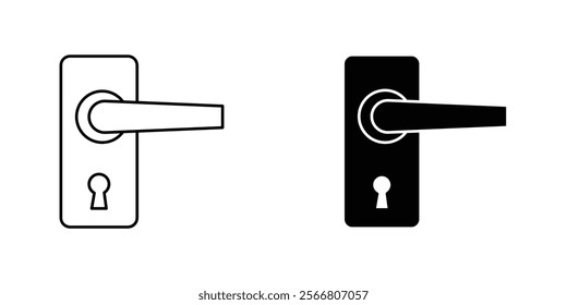 Door handle icons pack for apps and web UI designs