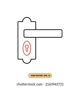 door handle icons  symbol vector elements for infographic web