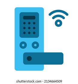 cerradura de puerta de seguridad de Internet de las cosas sin icono inteligente