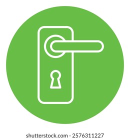 door handle sign symbol vector icon