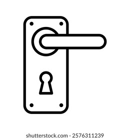 door handle sign symbol vector icon