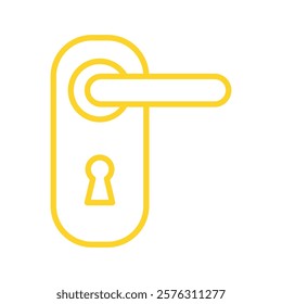 door handle sign symbol vector icon