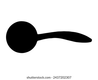 Door handle silhouette vector art