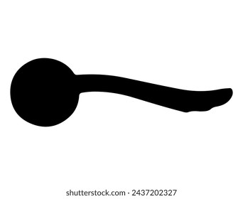 Door handle silhouette vector art
