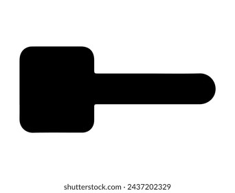 Door handle silhouette vector art
