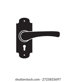 Türgriff Silhouette Vektorgrafik flach design
