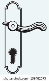 Door handle. Symbol