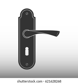 Door handle vector icon