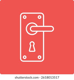 Door Handle vector icon. Can be used for printing, mobile and web applications.