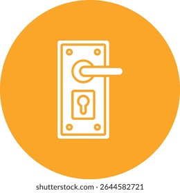 Door Handle vector icon. Can be used for printing, mobile and web applications.