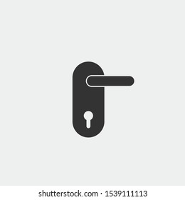 door handle vector icon flat style eps 10