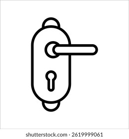 Türgriff, Vektorsymbol-Zeilenvorlage