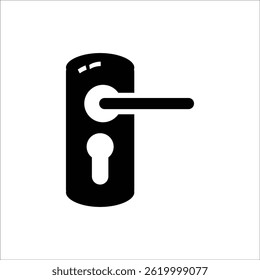 door handle vector icon line template