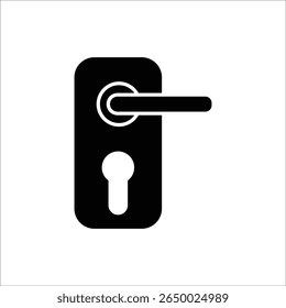 door handle vector icon line template
